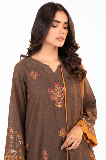 Alkaram FW-12.1-22-Brown Winter Collection 2022 Online Shopping